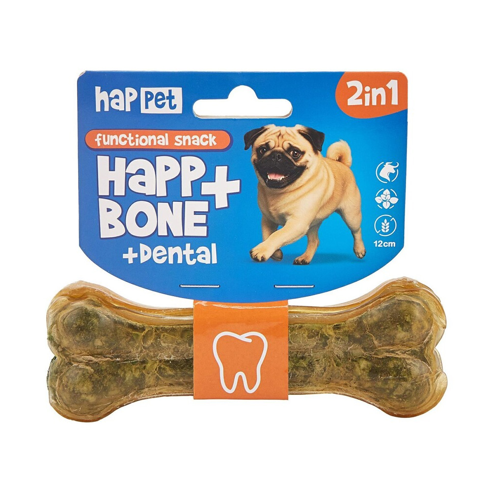 Happet Kość Funkcyjna Dental Przysmak dla Psa 12cm Czyszcząca